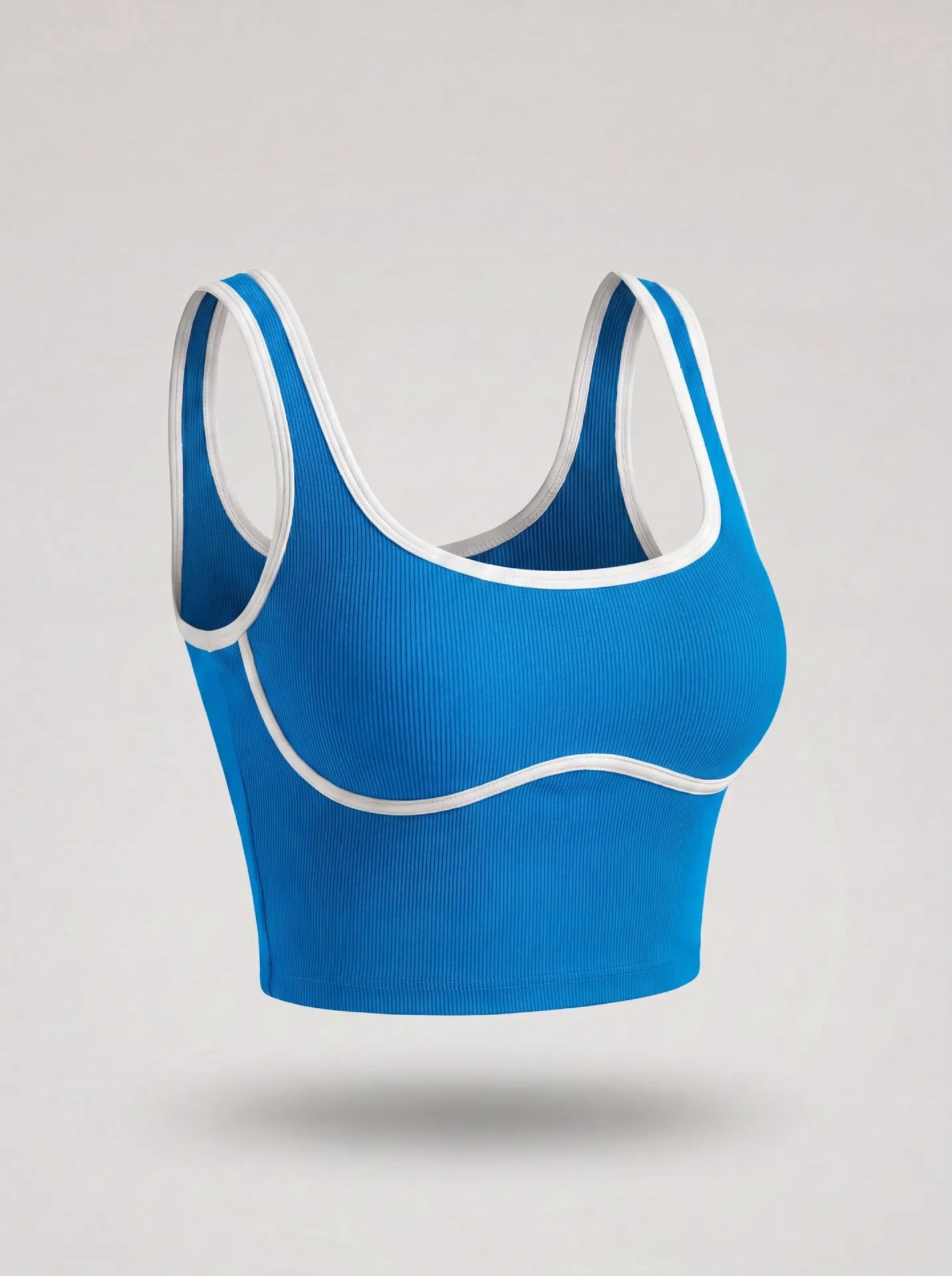 Women Color Block Line Yoga Bra without Chest Pad Shaping Back Design Quick Dry Sports Top Gym Running Training Outdoor