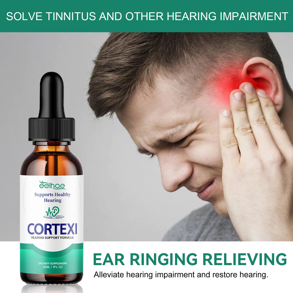 Ear Care Drops Hearing Support Formula Gentle Earwax Removal Drops Ear Discomfort Relief Soothing Ear Canal Care