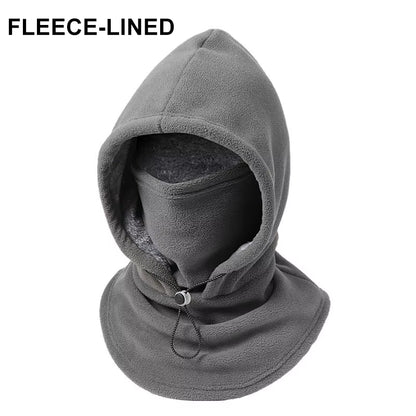 Warm Double‑Layer Integrated Hat for Men & Women All-Around Cold Protection(Masks, Scarves, Hats) Thickened One-Piece Winter Hat