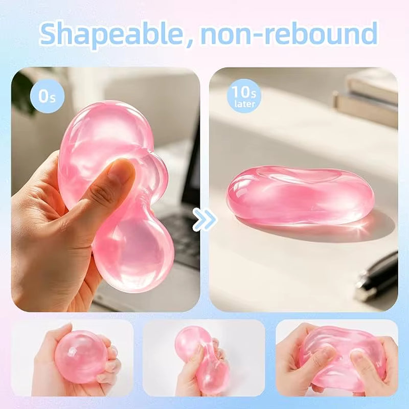Coconut Oil Squishy, Shapeable Slow Rising Fidget Toy, Portable Squeeze Toy for Office and Hom
