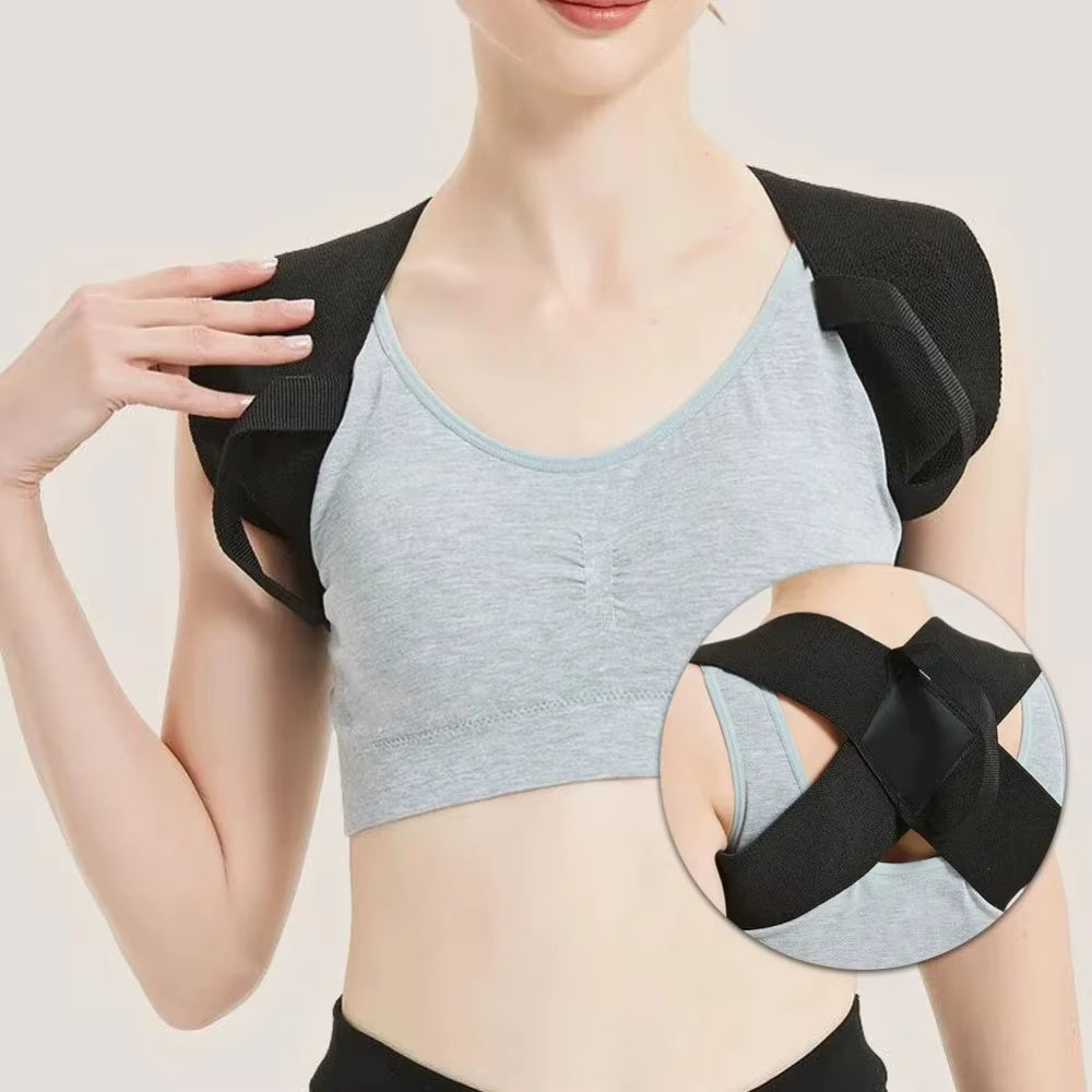 Adjustable Adult Corrective Belt Back Shoulder Invisibility Posture Corrector Belt Prevention Humpback Open Shoulder