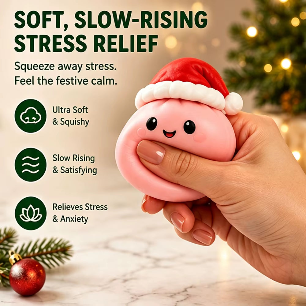 New Christmas Squishy Advent Calendar 24 Day Countdown Surprise Box Dumpling Squishies Slow Rebound Squeeze Sensory Gift Decor