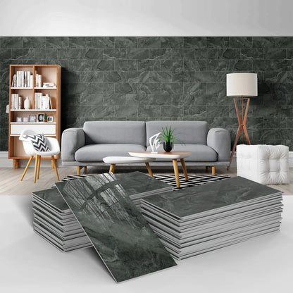 16/32/64PCS Marble Thicker Self-Adhesive Tile Stickers Waterproof Kitchen and Bathroom Minimalist Art 3D Wall Sticker Wallpaper