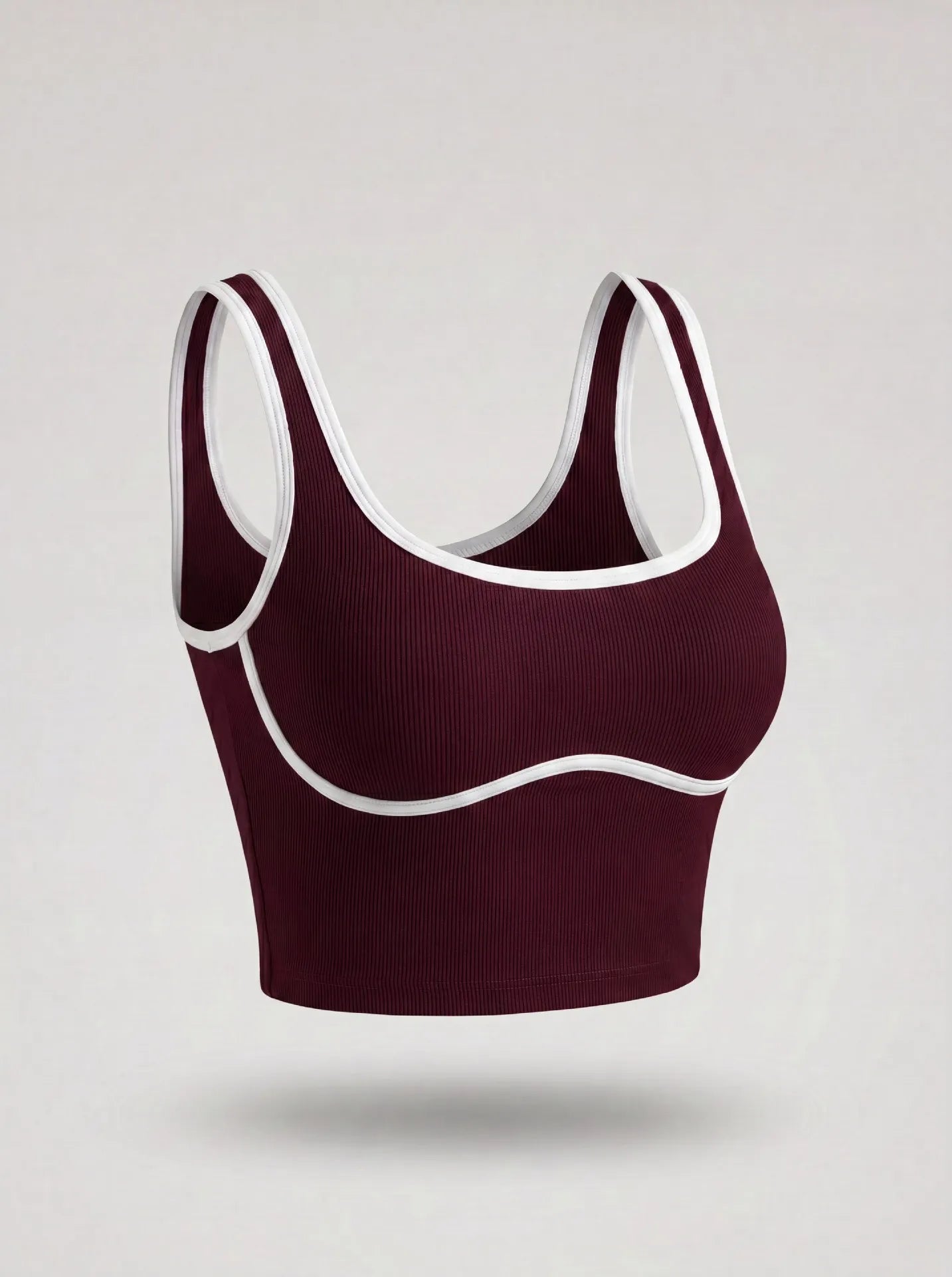 Women Color Block Line Yoga Bra without Chest Pad Shaping Back Design Quick Dry Sports Top Gym Running Training Outdoor