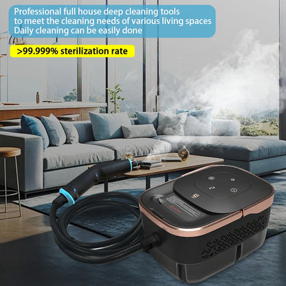 1500W Portable Steam Cleaner 110V Touch Screen Large Capacity Cleaning Machine for Mattress Sofa Carpet and Fabric Care