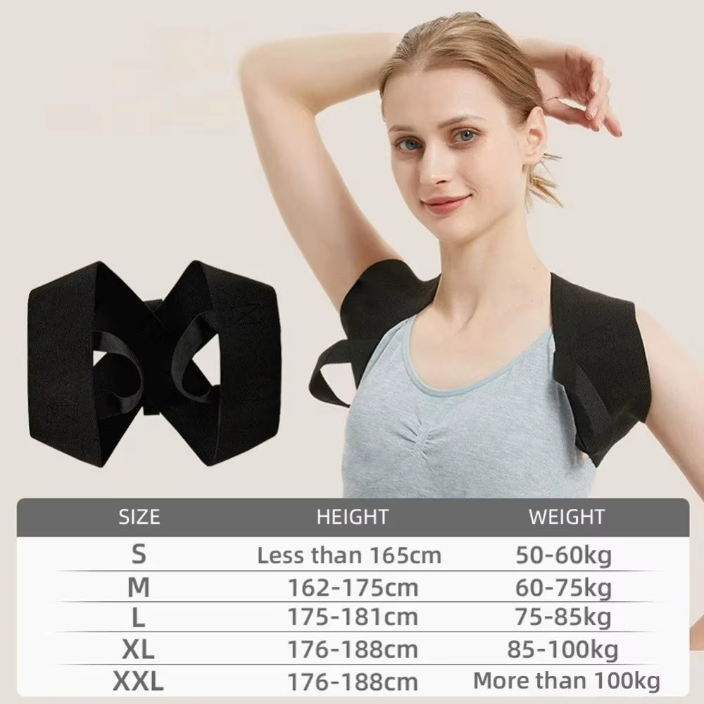 Adjustable Adult Corrective Belt Back Shoulder Invisibility Posture Corrector Belt Prevention Humpback Open Shoulder