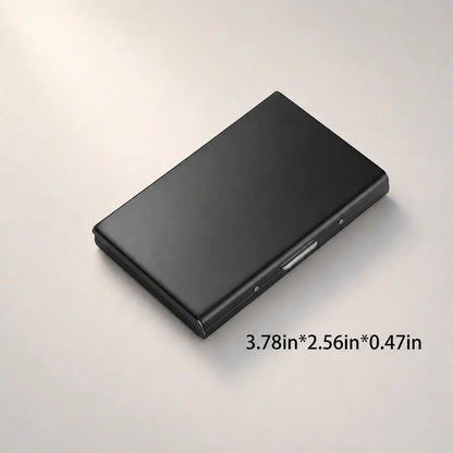 RFID Blocking Metal Card Holder - Ultra-Slim Stainless Steel Business Credit Card Case, Portable Pocket Secure ID Protector for Men’S Business Travel (Party Gift)